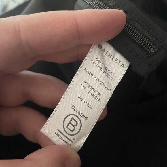 Athleta Women 4 Black Stretch Travel Side Zip High Rise Wander Slim Ankle Pant - Picture 11 of 11